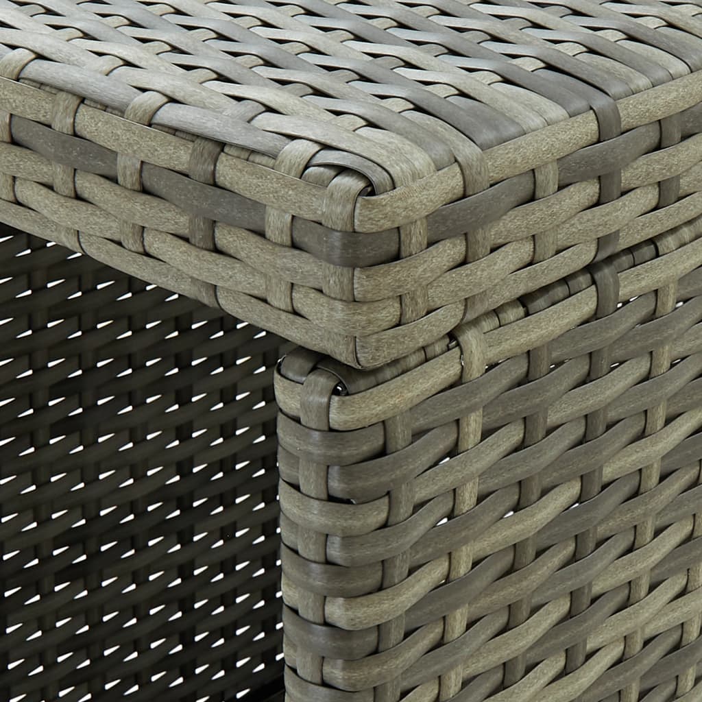 Ensemble De Bar De Jardin 5 Pcs Et Coussins Résine Tressée