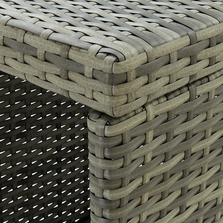 Ensemble De Bar De Jardin 5 Pcs Et Coussins Résine Tressée