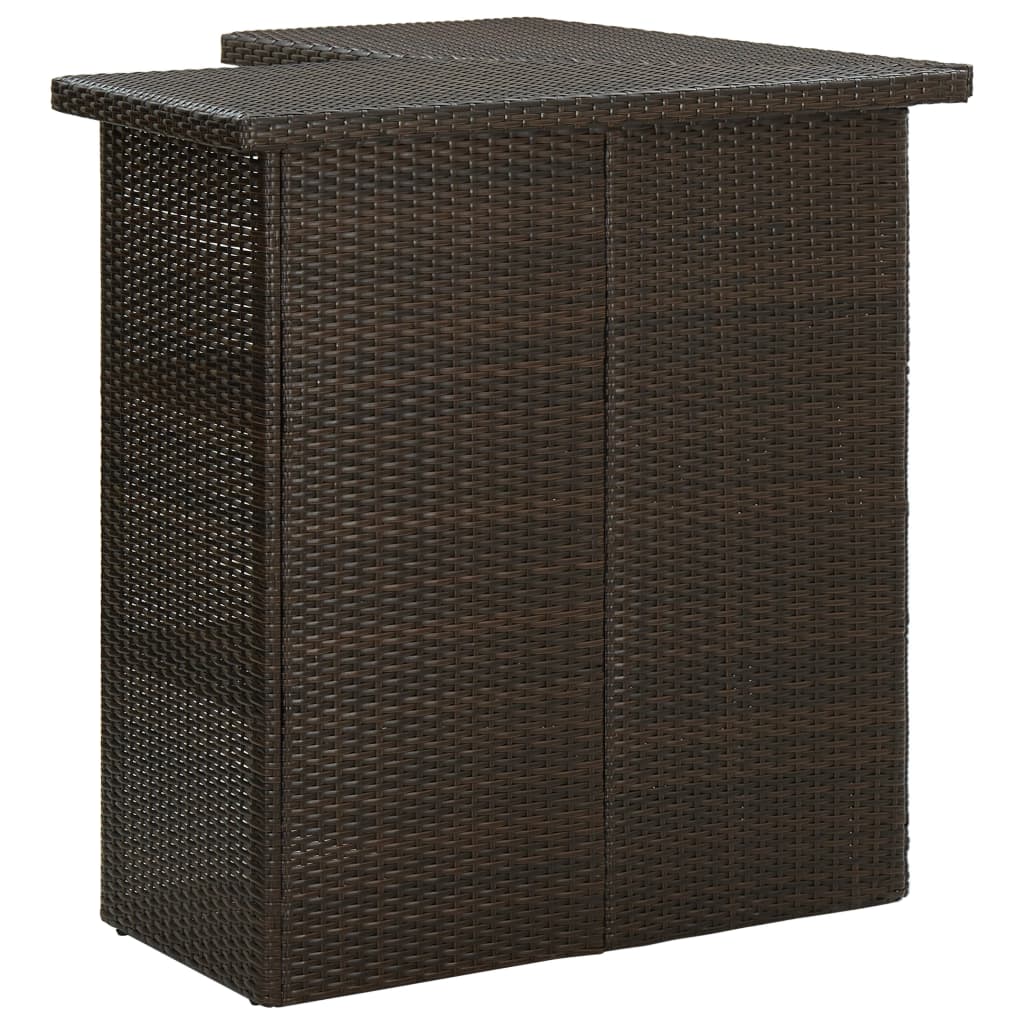 Ensemble De Bar De Jardin 16 Pcs Coussins Résine Tressée