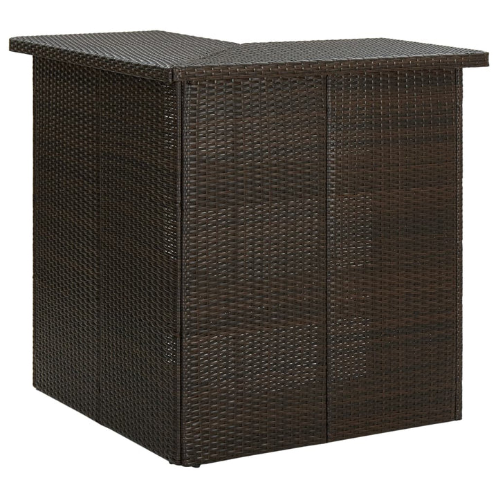 Ensemble De Bar De Jardin 16 Pcs Coussins Résine Tressée