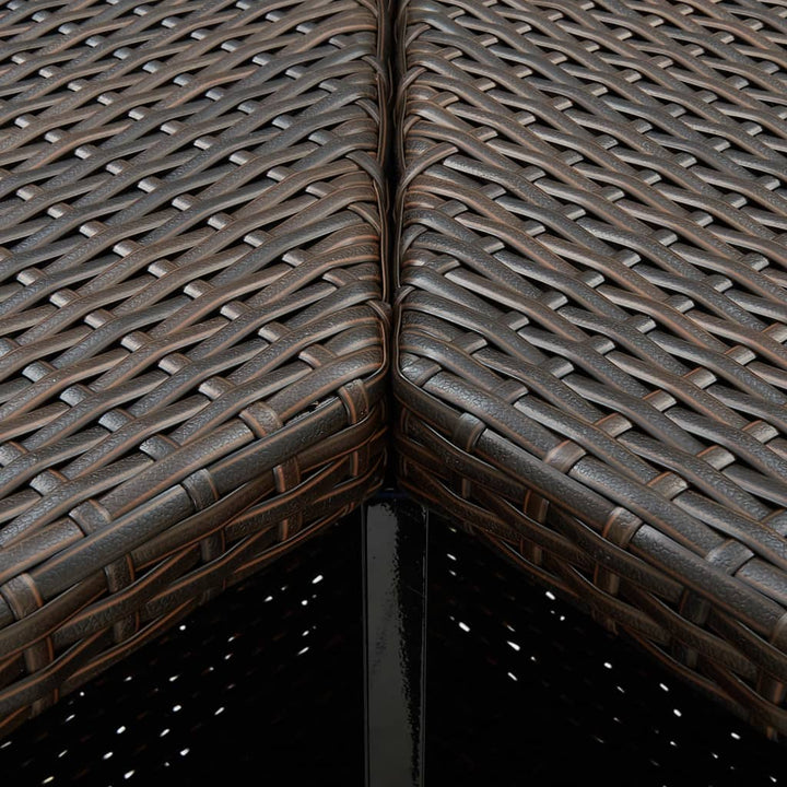 Ensemble De Bar De Jardin 16 Pcs Coussins Résine Tressée