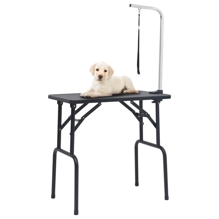 Table De Toilettage Réglable De Chiens Avec 1 Boucle Et Panier