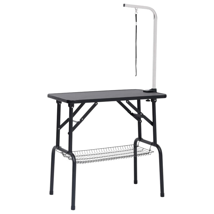 Table De Toilettage Réglable De Chiens Avec 1 Boucle Et Panier