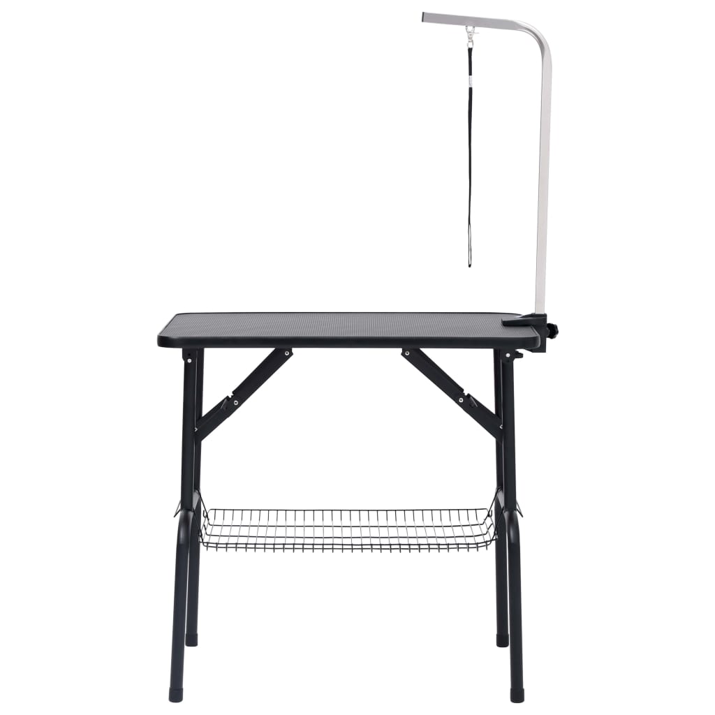 Table De Toilettage Réglable De Chiens Avec 1 Boucle Et Panier