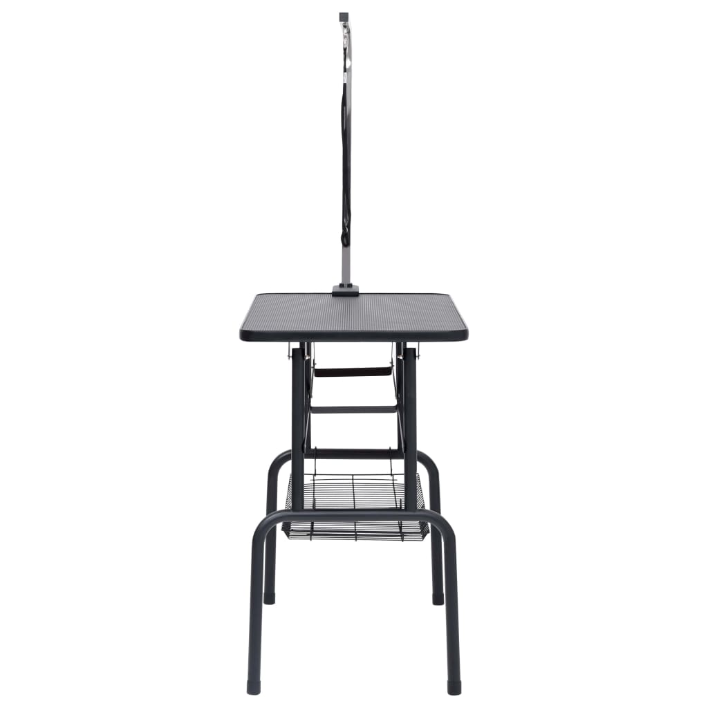 Table De Toilettage Réglable De Chiens Avec 1 Boucle Et Panier