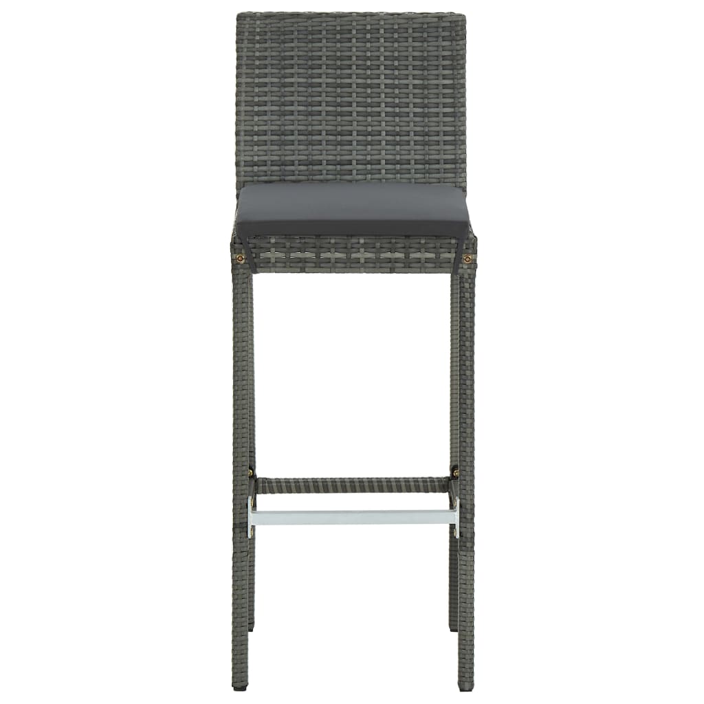 Ensemble De Bar De Jardin 7 Pcs Avec Coussins