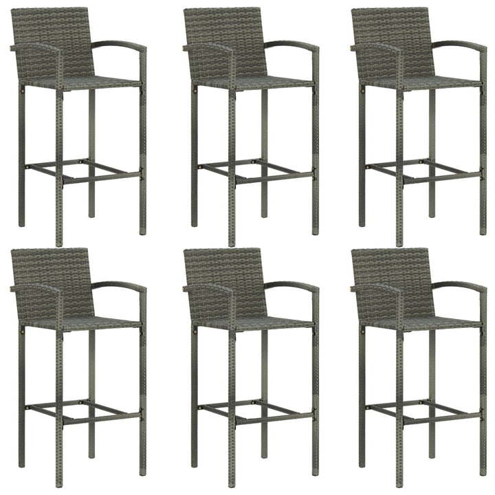 Ensemble De Bar De Jardin 7 Pcs