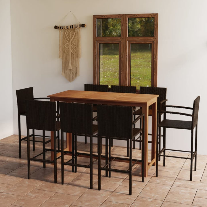 Ensemble De Bar De Jardin 7 Pcs