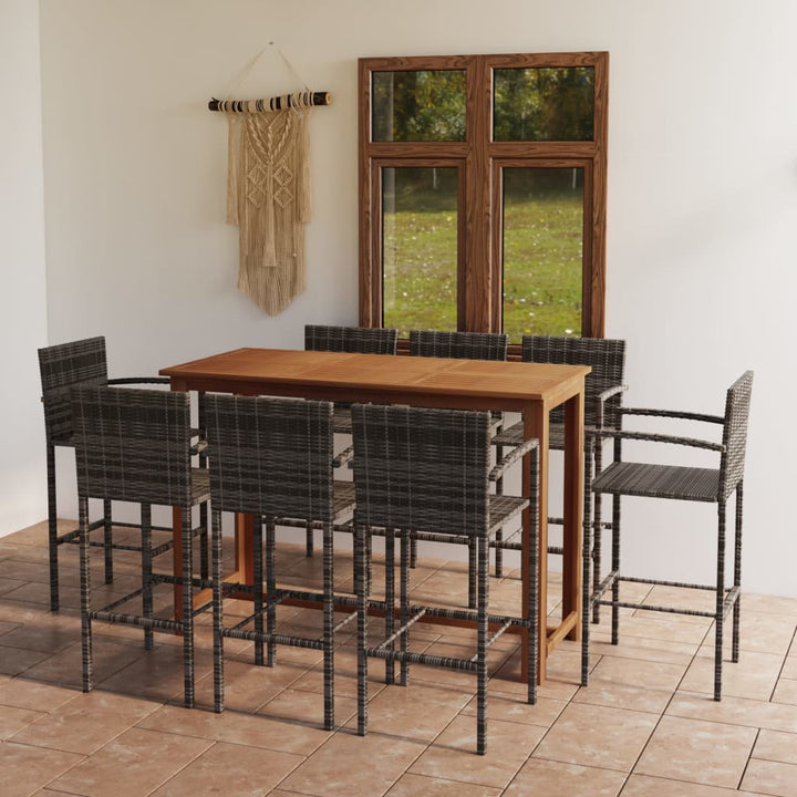 Ensemble De Bar De Jardin 7 Pcs