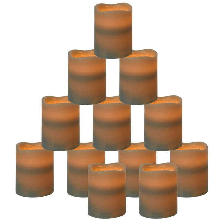 Bougies À Led Sans Flamme 24 Pcs Avec Télécommande Blanc Chaud