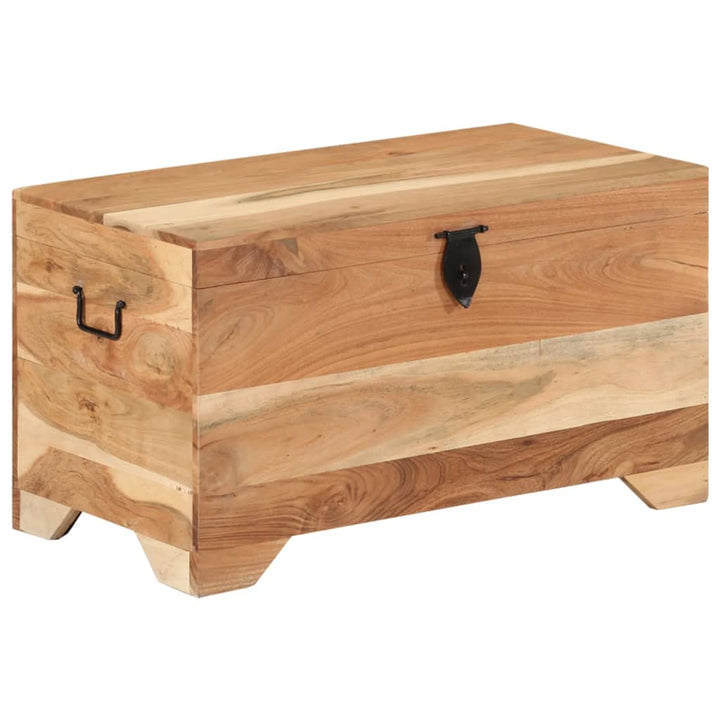 Coffre De Rangement Bois D'acacia Solide