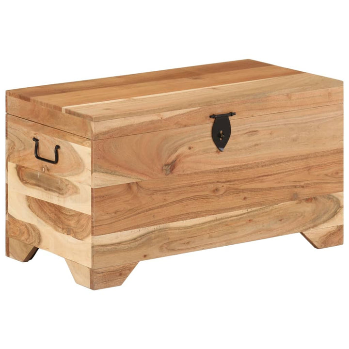 Coffre De Rangement Bois D'acacia Solide