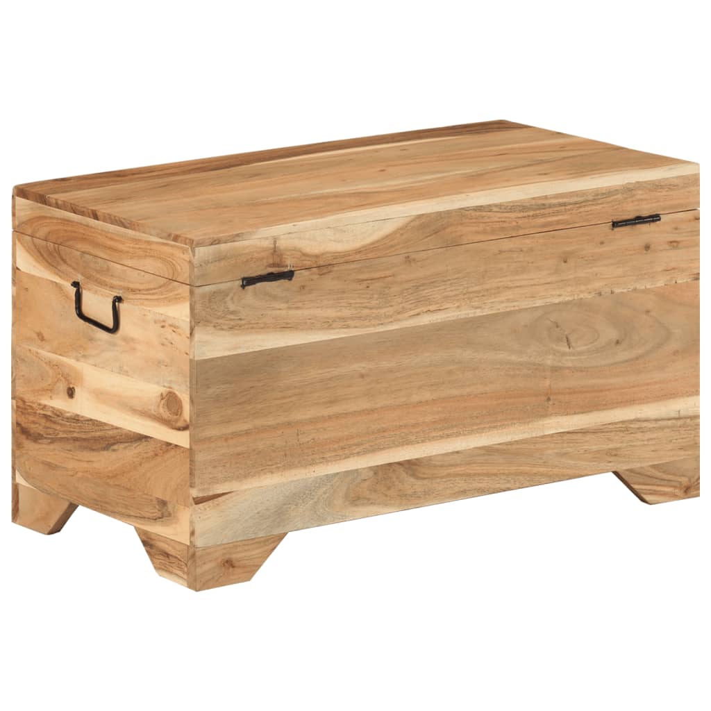 Coffre De Rangement Bois D'acacia Solide