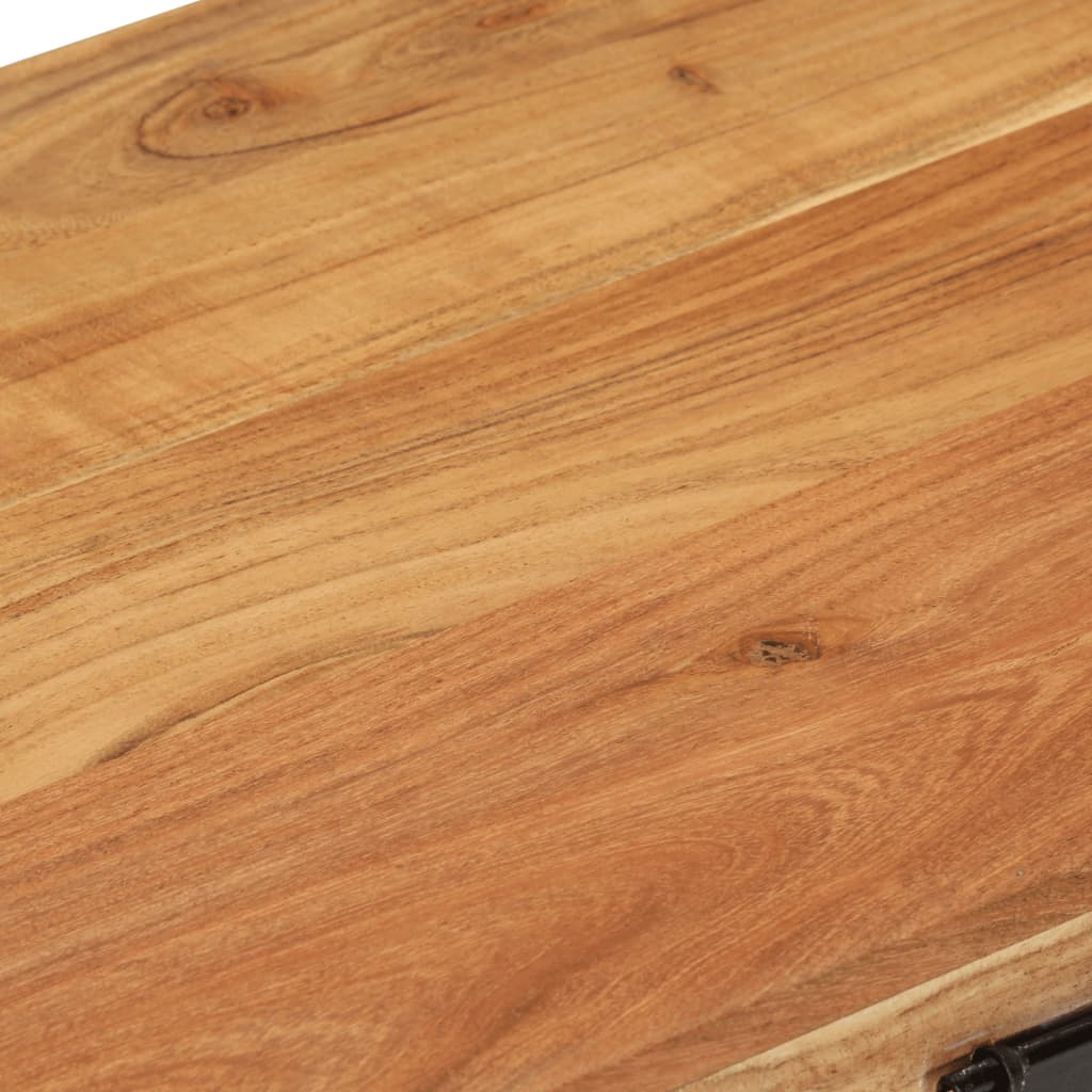 Coffre De Rangement Bois D'acacia Solide