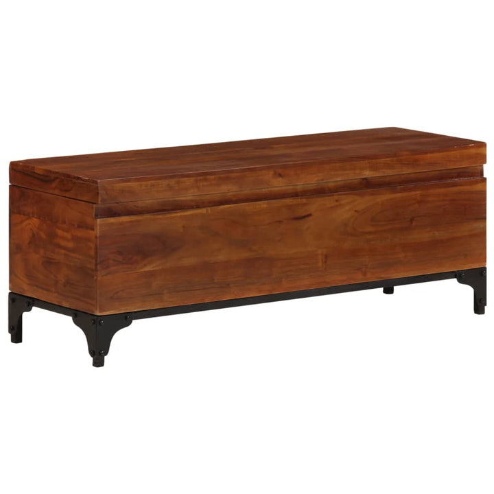 Coffre De Rangement 110X35X41 Cm Bois D'acacia Solide