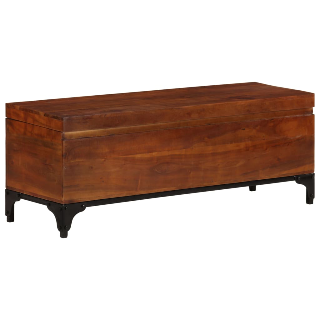 Coffre De Rangement 110X35X41 Cm Bois D'acacia Solide