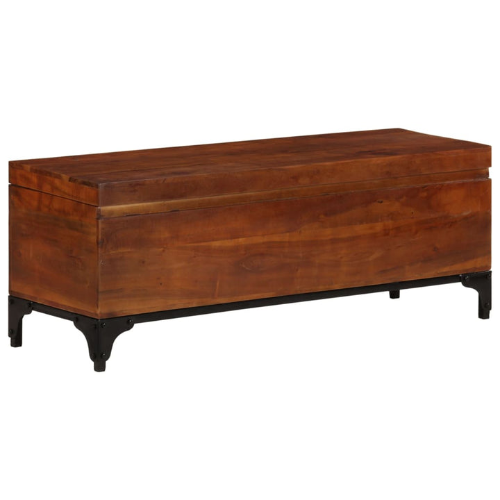 Coffre De Rangement 110X35X41 Cm Bois D'acacia Solide