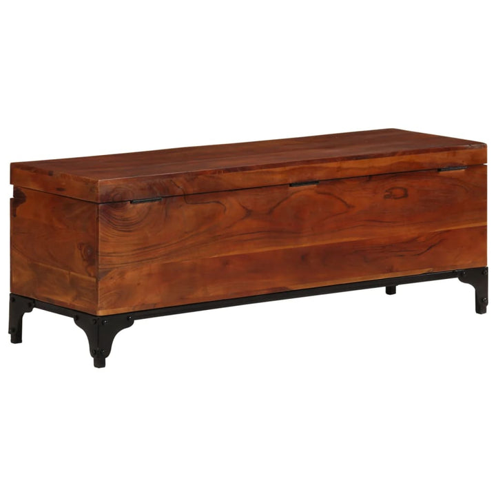 Coffre De Rangement 110X35X41 Cm Bois D'acacia Solide