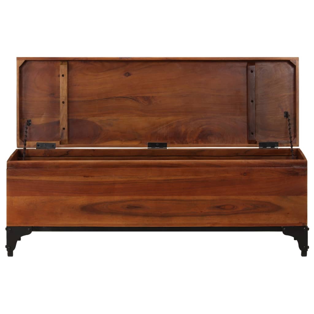 Coffre De Rangement 110X35X41 Cm Bois D'acacia Solide