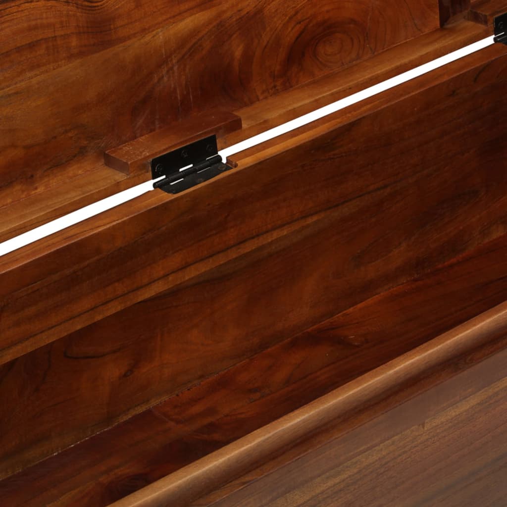 Coffre De Rangement 110X35X41 Cm Bois D'acacia Solide