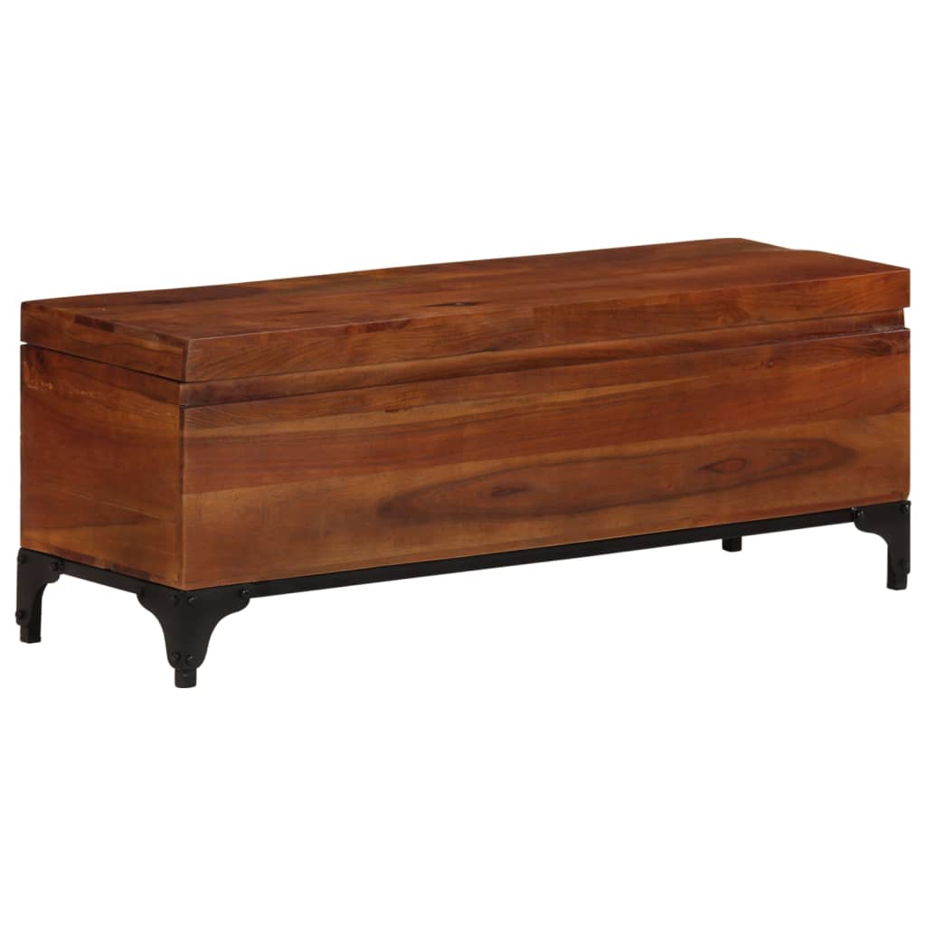 Coffre De Rangement 110X35X41 Cm Bois D'acacia Solide