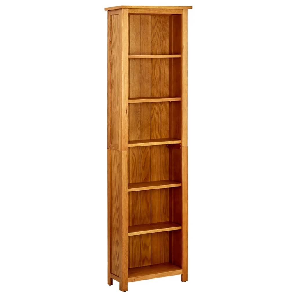Bibliothèque À 7 Niveaux Bois De Chêne Massif