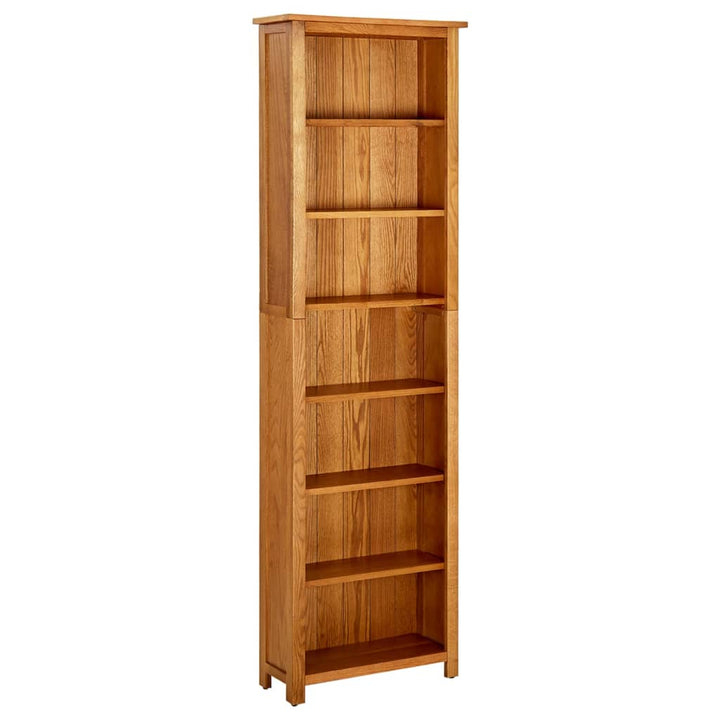 Bibliothèque À 7 Niveaux Bois De Chêne Massif