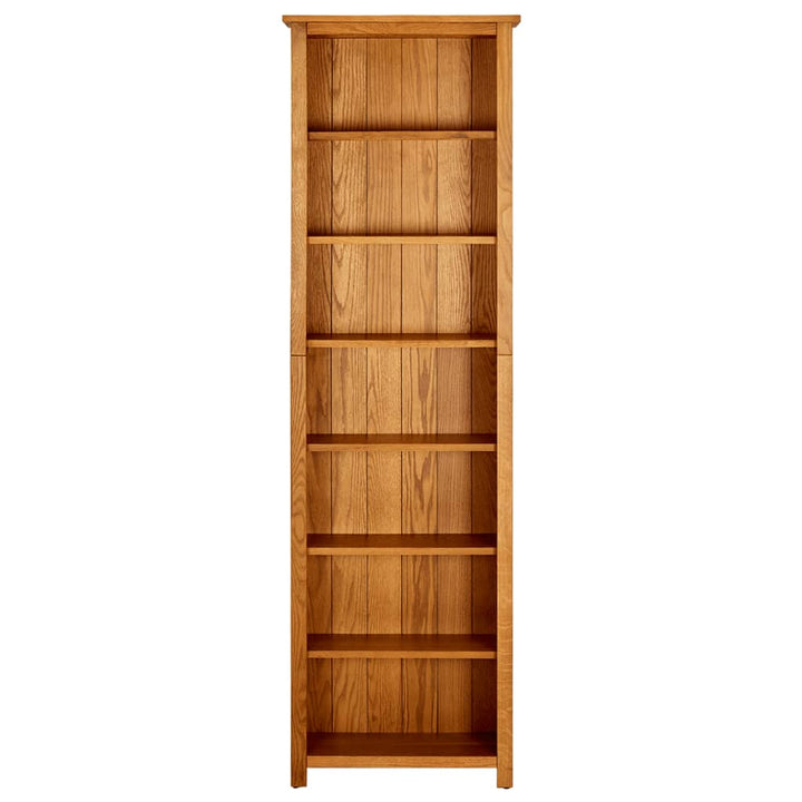 Bibliothèque À 7 Niveaux Bois De Chêne Massif