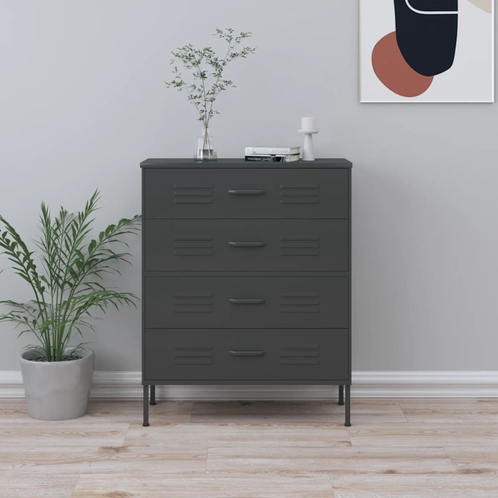 Commode 80X35X101,5 Cm Acier