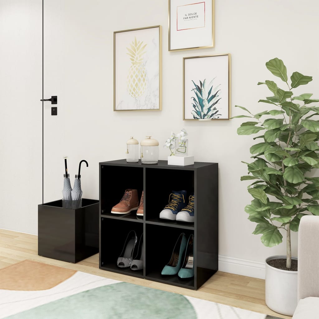 Armoire À Chaussures Entrée Blanc Chêne Sonoma Bois Ingénierie