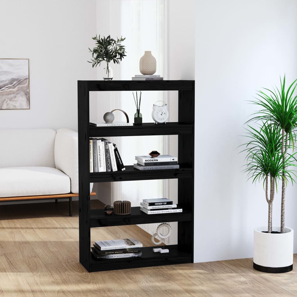 Bibliothèque/Séparateur De Pièce 80X30X167,4 Cm Pin Massif