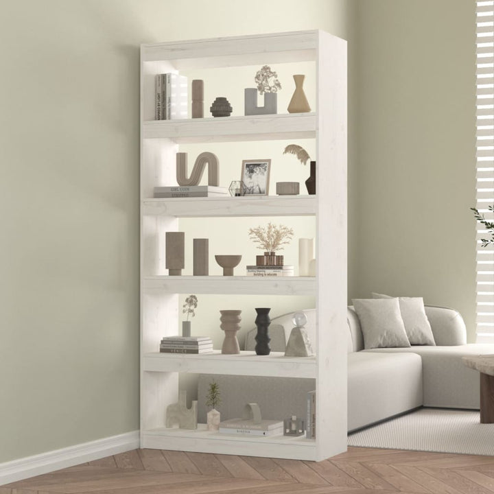 Bibliothèque/Séparateur De Pièce 80X30X167,4 Cm Pin Massif