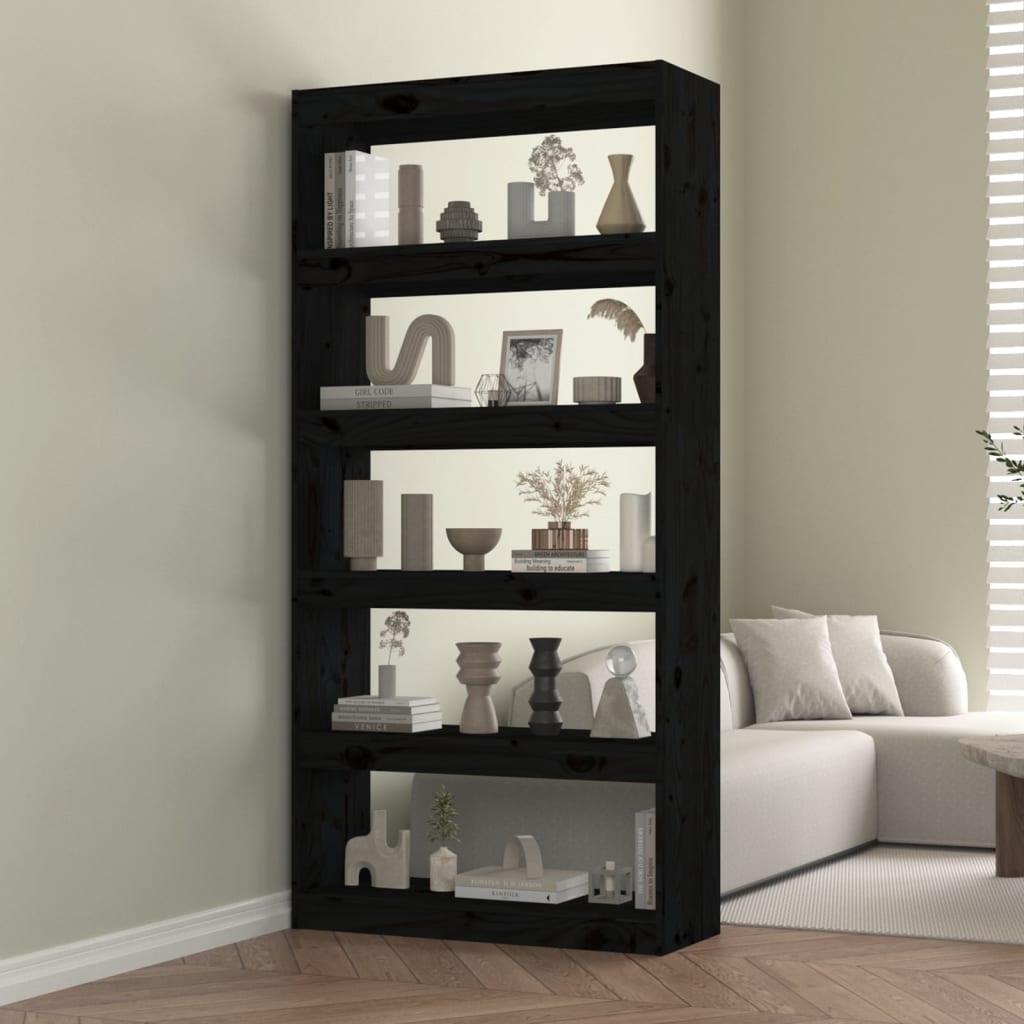 Bibliothèque/Séparateur De Pièce 80X30X167,4 Cm Pin Massif