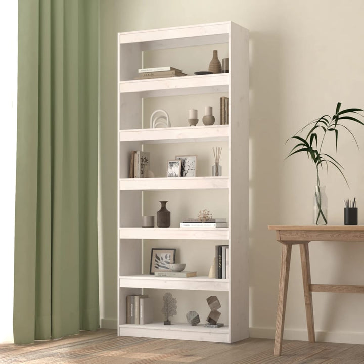 Bibliothèque/Séparateur De Pièce 80X30X167,4 Cm Pin Massif