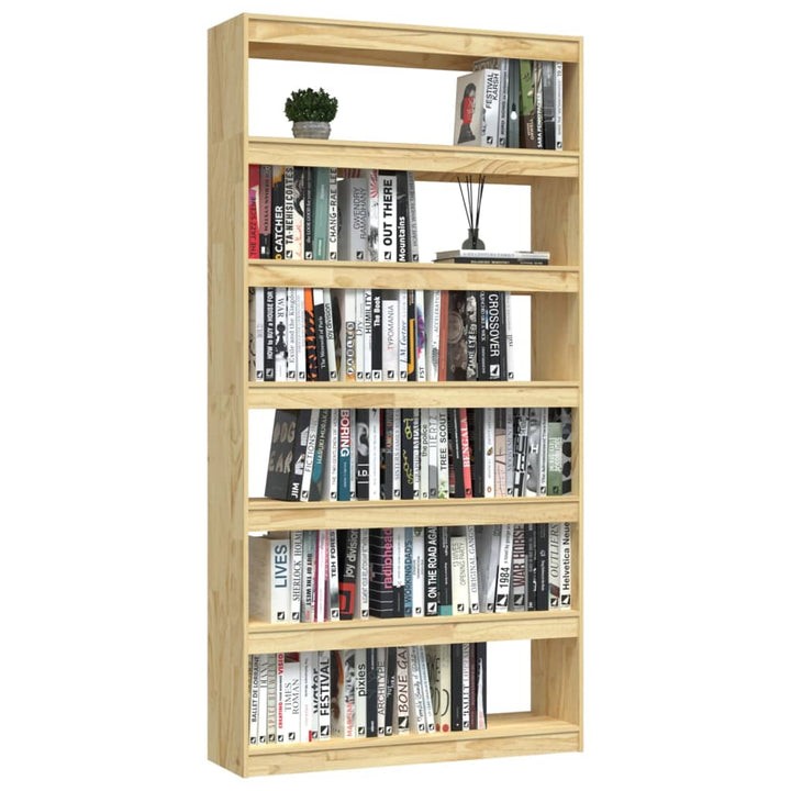 Bibliothèque/Séparateur De Pièce 100X30X Pin Massif Naturel