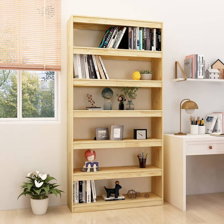 Bibliothèque/Séparateur De Pièce 100X30X Pin Massif Naturel