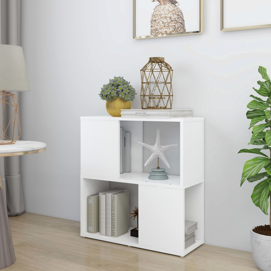 Bibliothèque Séparateur De Pièce Blanc