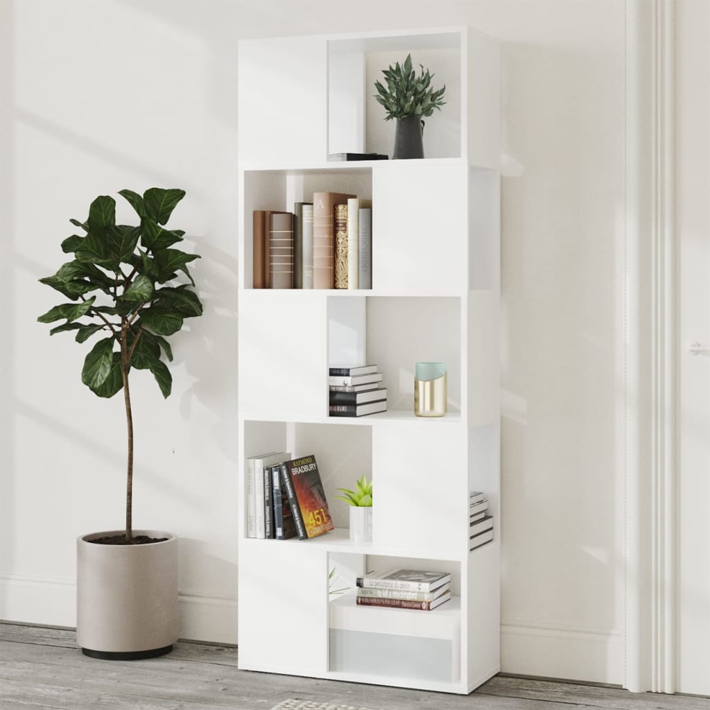 Bibliothèque Séparateur De Pièce Blanc