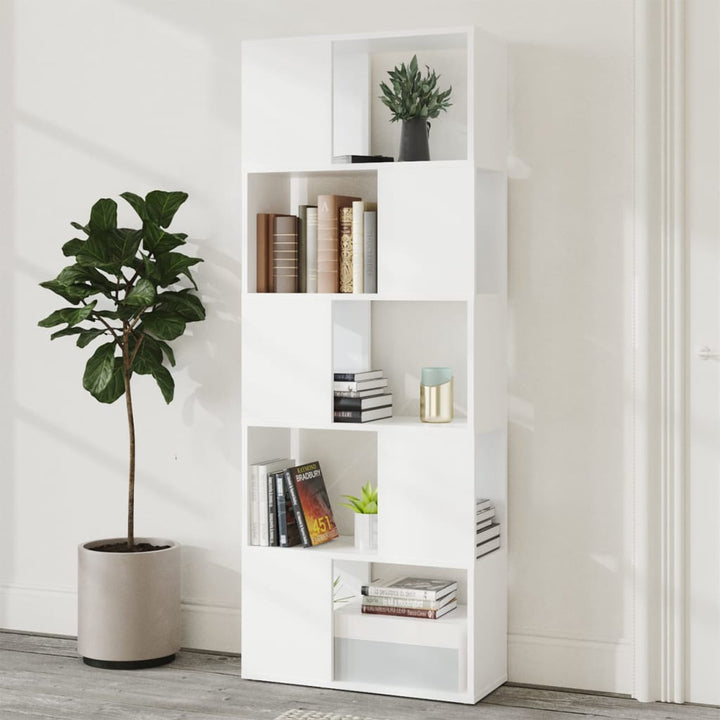 Bibliothèque Séparateur De Pièce Blanc