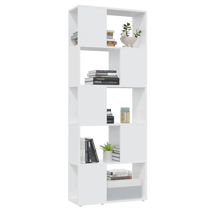 Bibliothèque Séparateur De Pièce Blanc