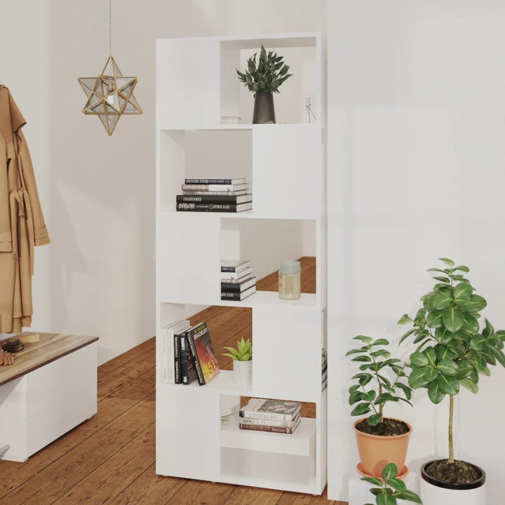 Bibliothèque Séparateur De Pièce Blanc