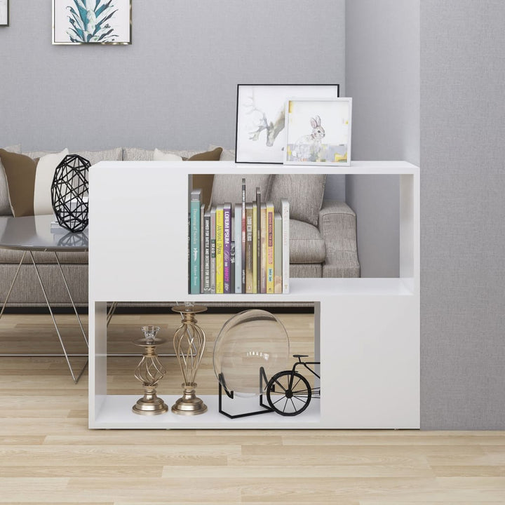 Bibliothèque Séparateur De Pièce Blanc