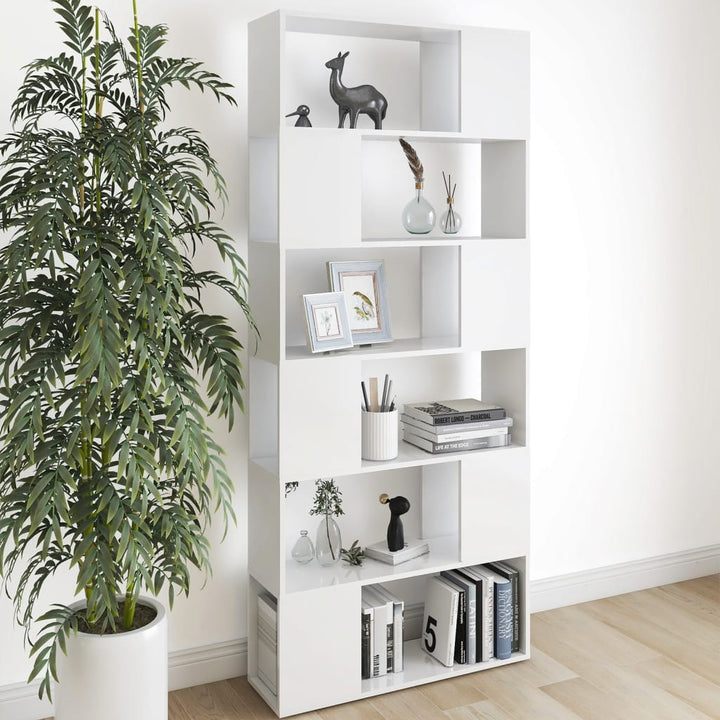 Bibliothèque Séparateur De Pièce Blanc