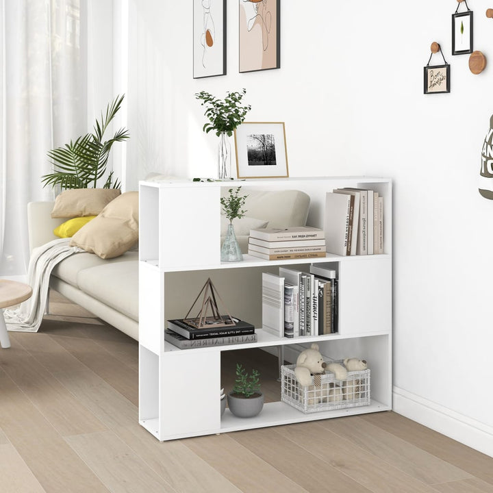 Bibliothèque Séparateur De Pièce Blanc