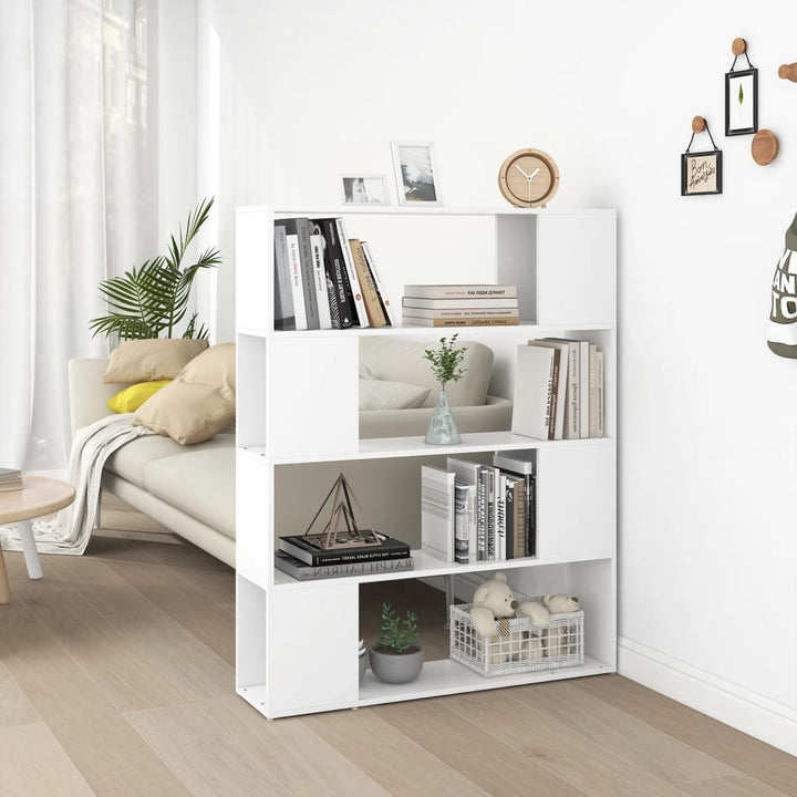 Bibliothèque Séparateur De Pièce Blanc