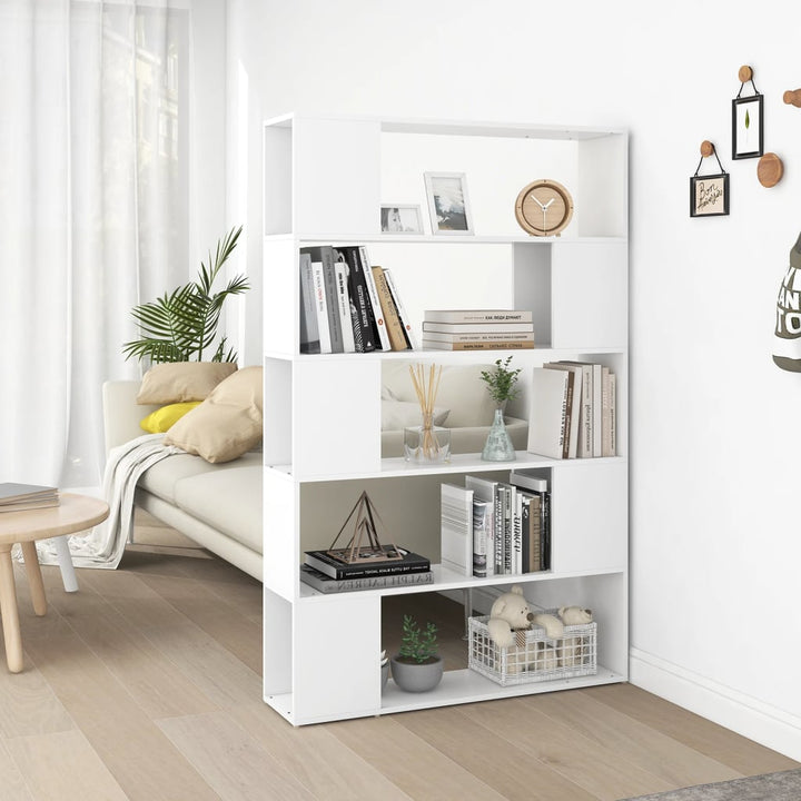Bibliothèque Séparateur De Pièce Blanc