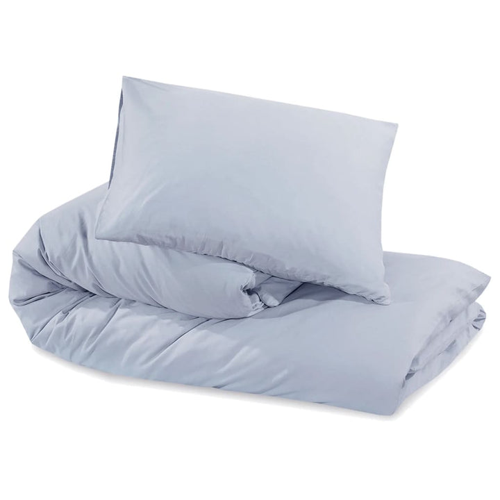Ensemble De Housse De Couette 155X220 Cm Microfibre Légère Gris