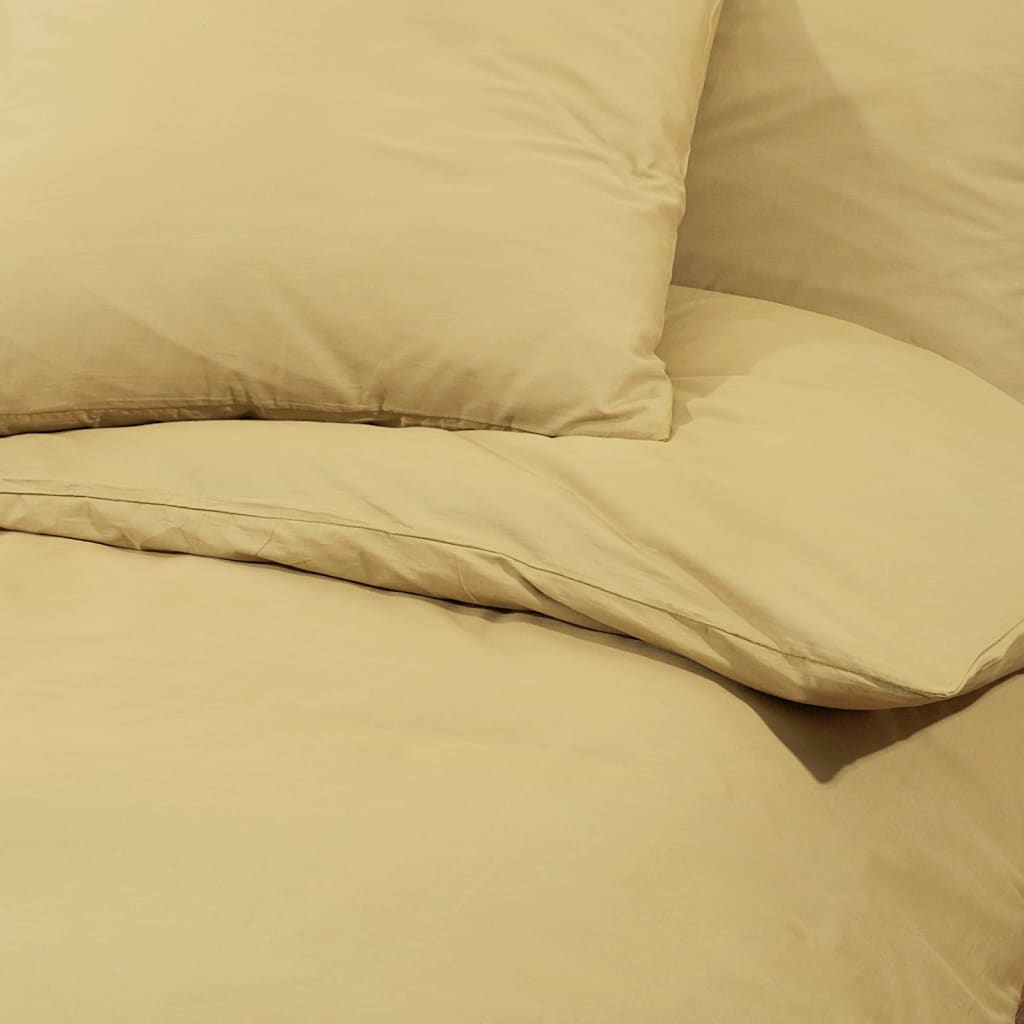 Ensemble De Housse De Couette 200X200 Cm Microfibre Taupe