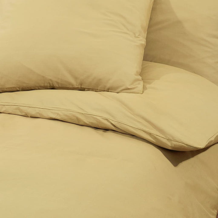 Ensemble De Housse De Couette 200X200 Cm Microfibre Taupe