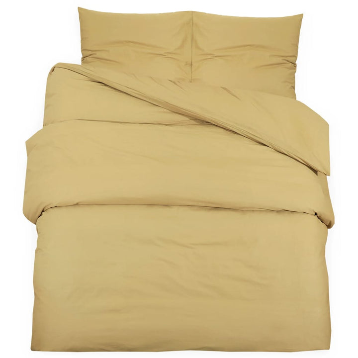 Ensemble De Housse De Couette 200X200 Cm Microfibre Taupe
